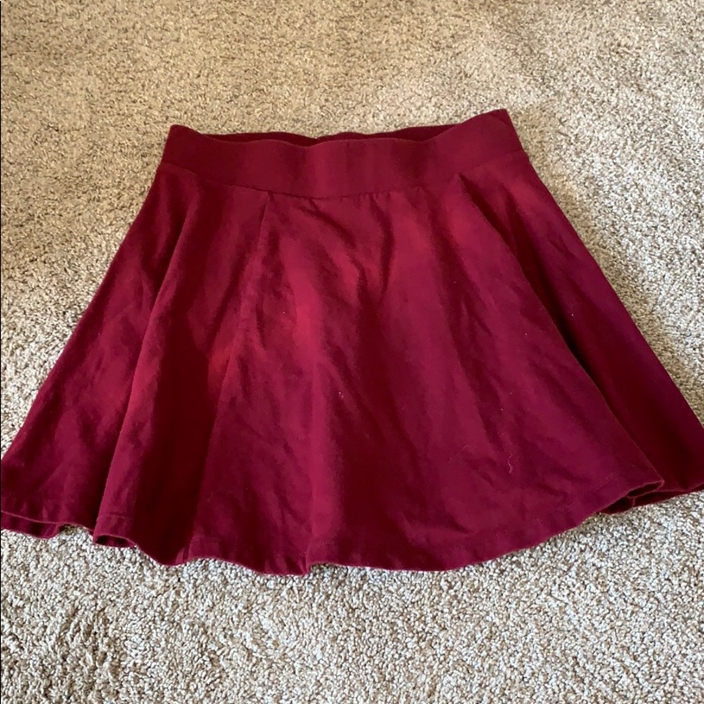 Maroon skirt